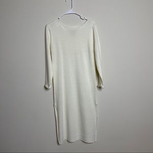 SILENCE + NOISE Cream Sweater Dress